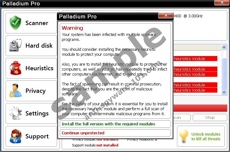 Palladium Pro removal information