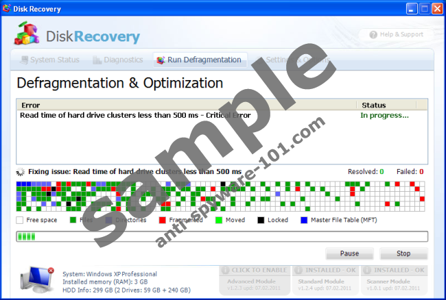 Disk Recovery Removal
