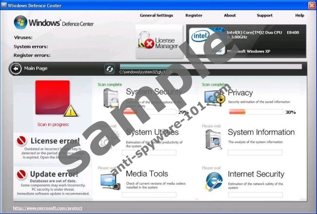 Windows Defence Center Removal